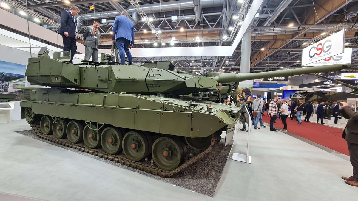 Prototipo del tanque Leopard 2A8. Foto: @Jeff21461 (X)