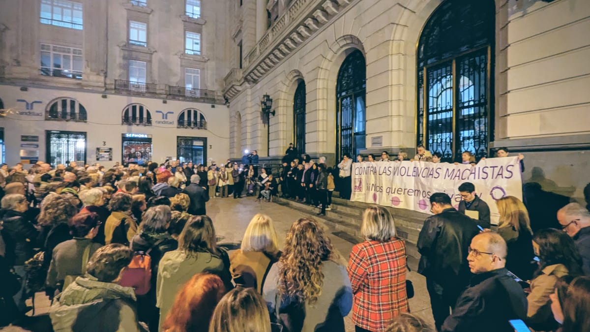 Manifestación feminista contra la violencia machista en Zaragoza, imagen de archivo. Foto: AraInfo.