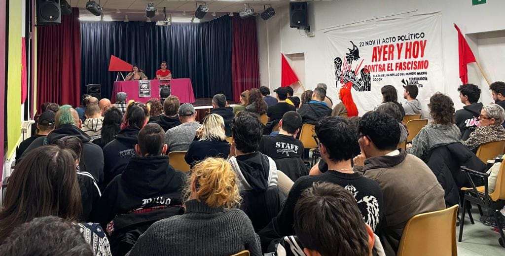Carla sobre la lucha antifranquista en Valladolid. Foto: Coordinadora Juvenil Socialista