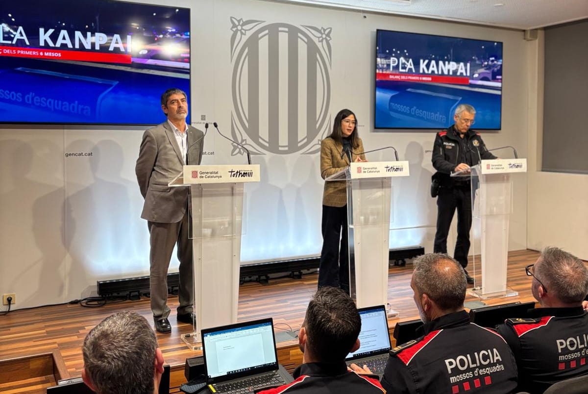 Rueda de prensa de los Mossos d'Esquadra. Foto: @mossos (X)