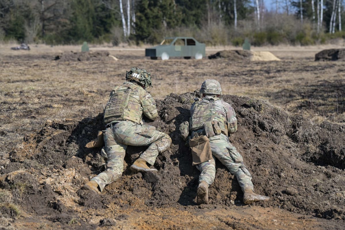 Imagen de archivo de un entrenamiento de soldados estadounidenses en Alemania. Foto: @US_EUCOM (X)