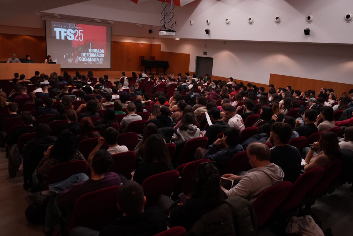 Imagen de archivo de la Trobada de Formació Socialista de OJS en marzo de 2025. Foto: OJS