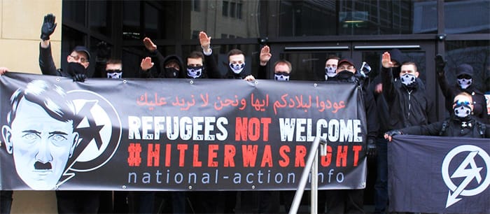 Imagen de archivo de neonazis británicos. Foto: voxpol.eu