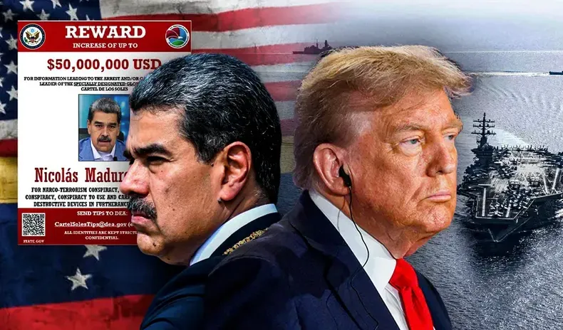 Imagen de archivo de Nicolás Maduro y Donald Trump. Foto: americateve.com