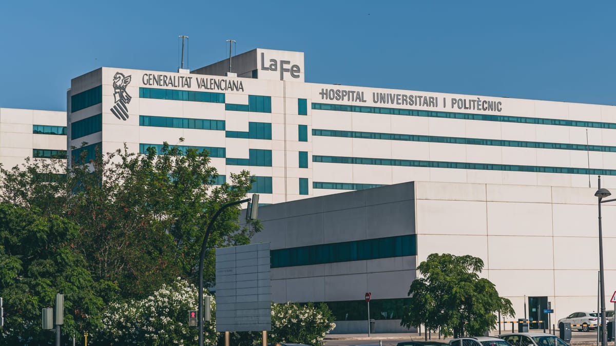 Imagen de archivo del hospital La Fe de València. Foto: newtral.es