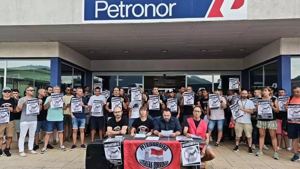 Rueda de prensa de los trabajadores. Foto: eldiario.es