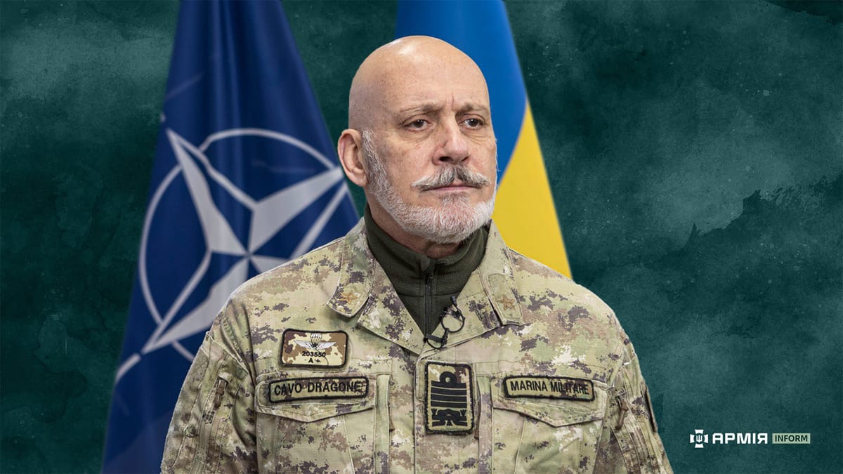 Imagen de archivo de Giuseppe Cavo Dragone, del Comité Militar de la OTAN. Foto: armyinform.com.ua