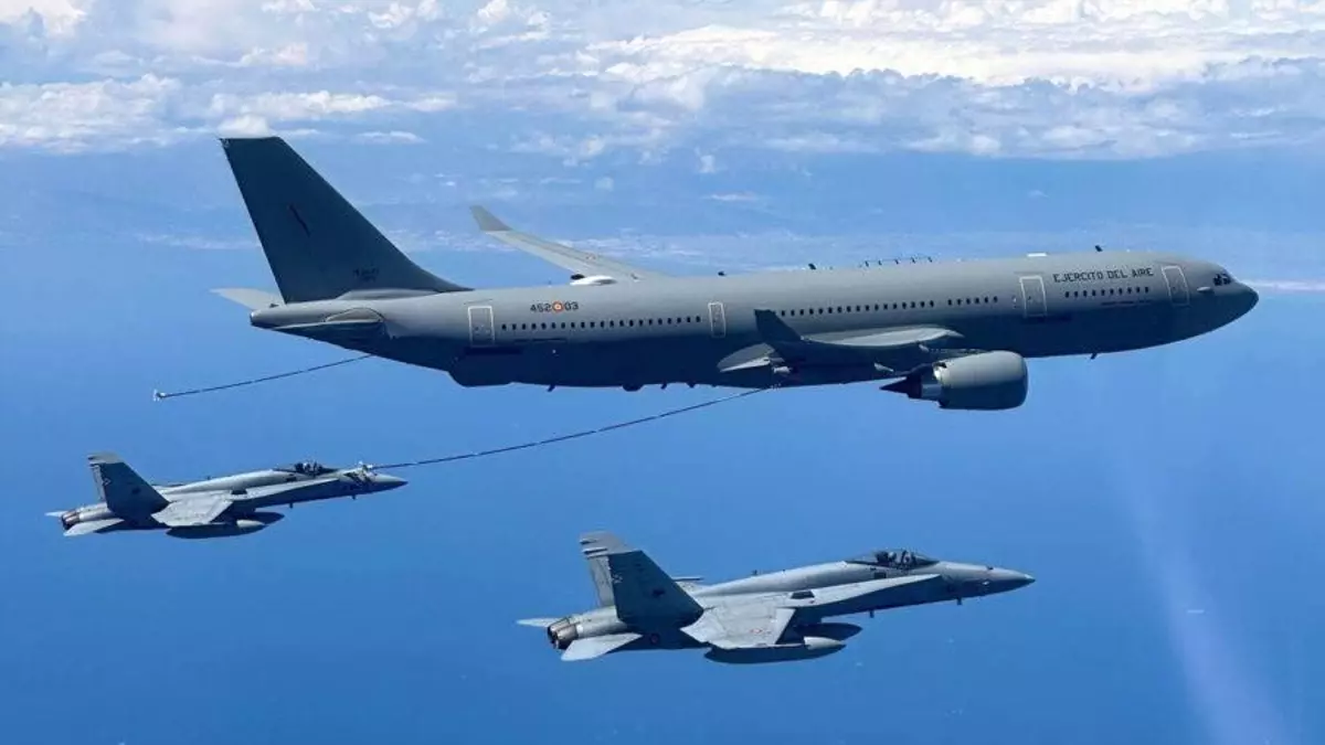 El Airbus A330MRTT del Ejército del Aire. Foto: eldiario.es