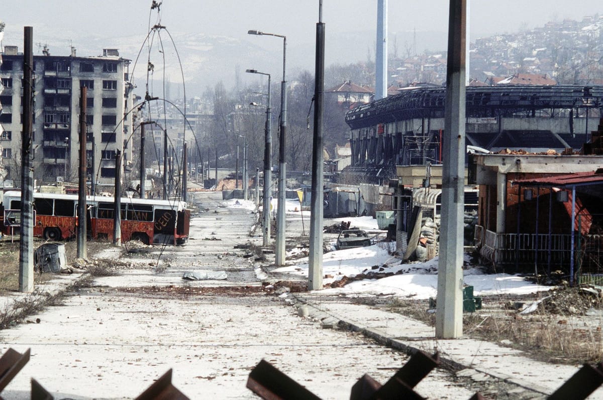 Imagen del asedio de Sarajevo. Foto: britannica.com