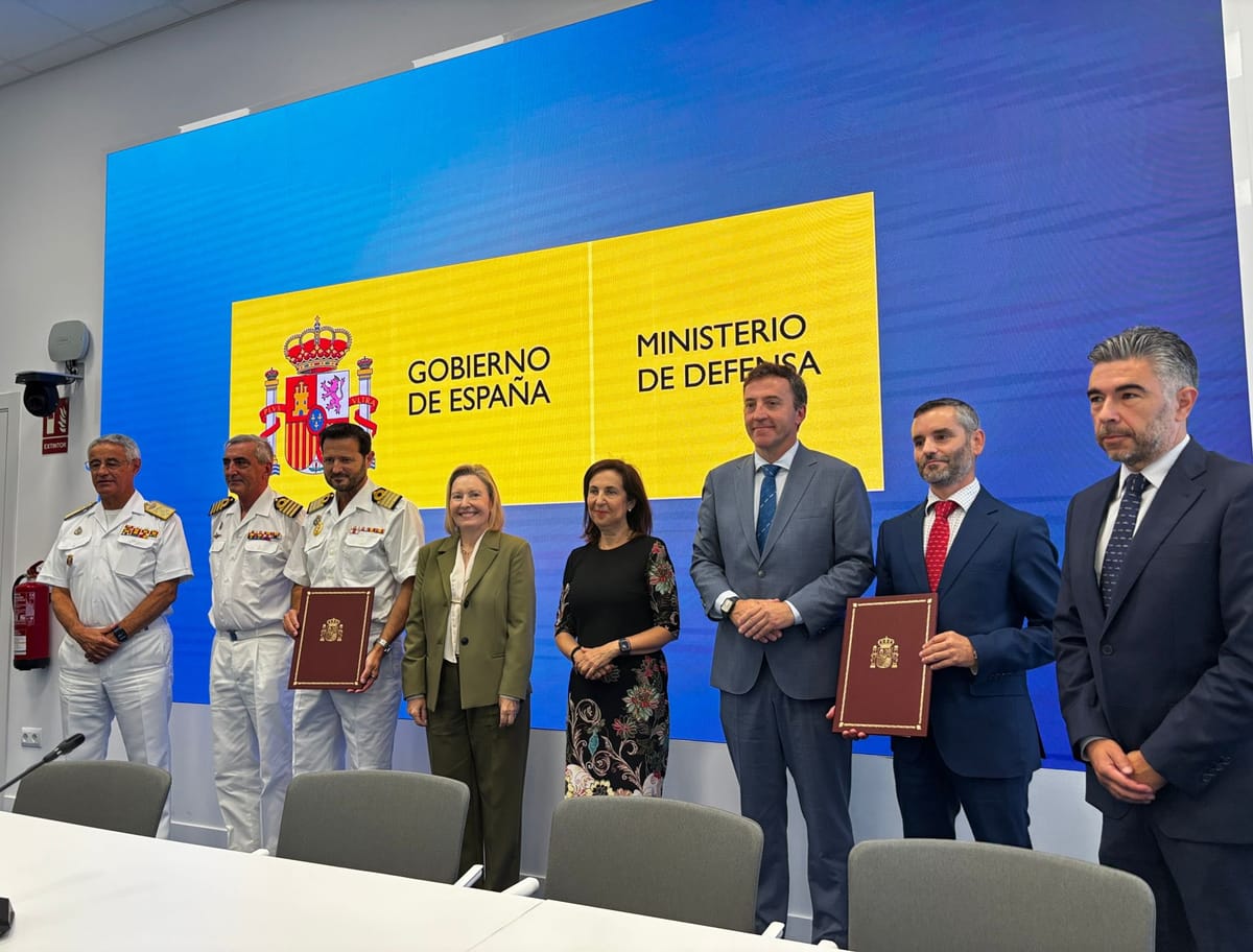 Imagen de archivo de un acto institucional de Navantia y el Ministerio de Defensa del Gobierno español. Foto: @NavantiaOficial (X)