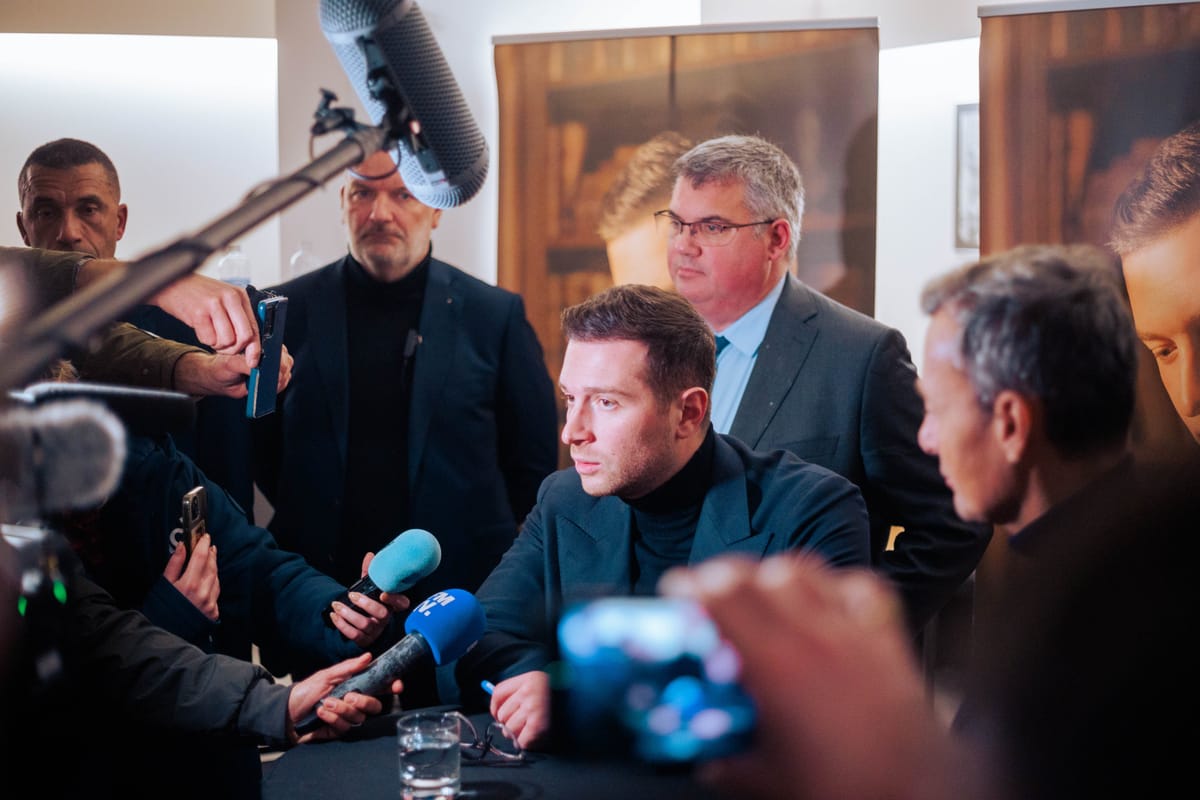 Imagen de archivo de Jordan Bardella, líder de Reagrupamiento Nacional y mano derecha de Marine Le Pen. Foto: @J_Bardella (X)