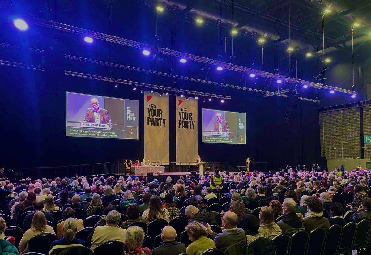 Jeremy Corbyn en el I Congreso del Your Party. Foto: @jeremycorbyn (X)