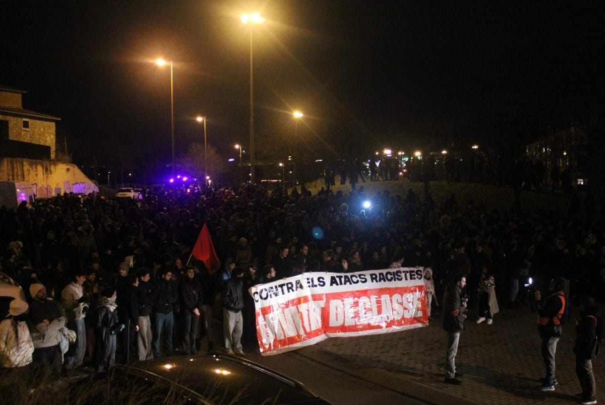 Imagen de la concentración en Can Bofí Vell. Foto: @OJS_CAT (X)
