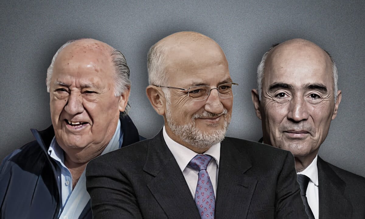 Amancio Ortega, Juan Roig y Rafael del Pino. Foto: elceo.com
