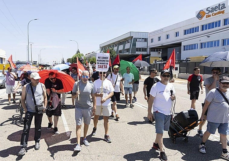 Imagen de una movilización durante la huelga en julio. Foto: elnortedecastilla.es