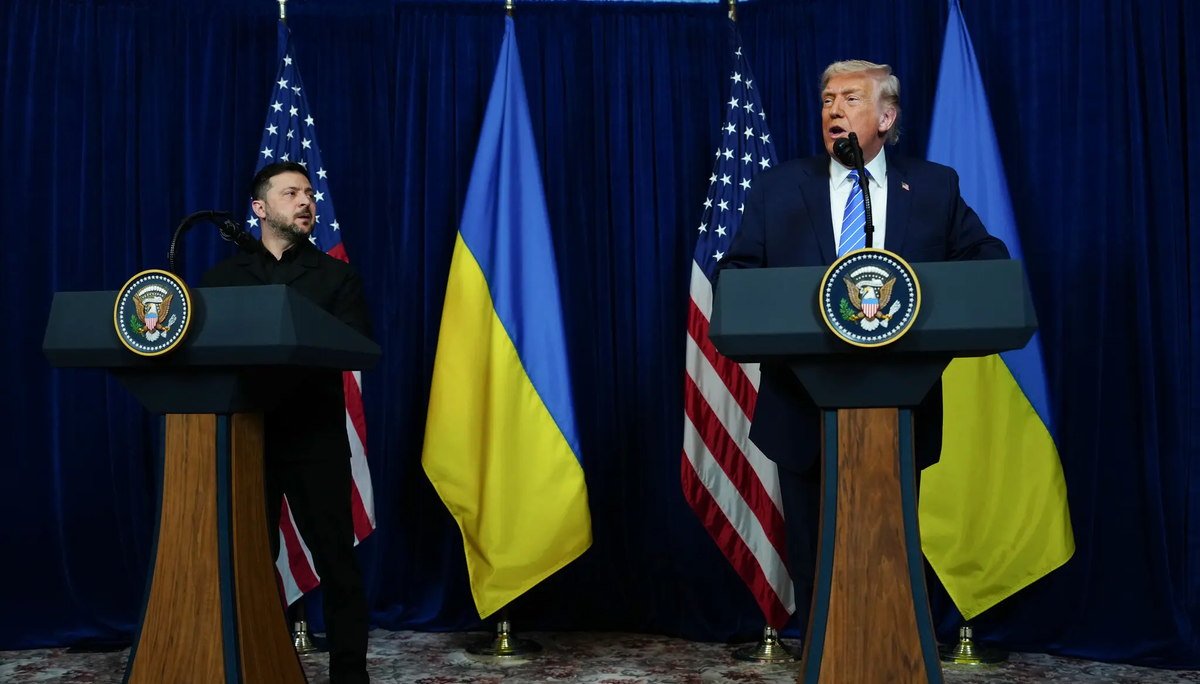 Reunión en Mar-a-Lago entre Zlensky y Trump. Foto: abcnews.com