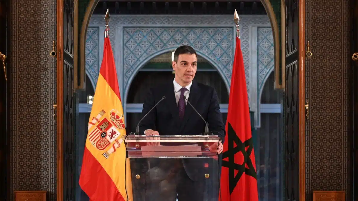 Pedro Sánchez en Rabat. Foto: EFE