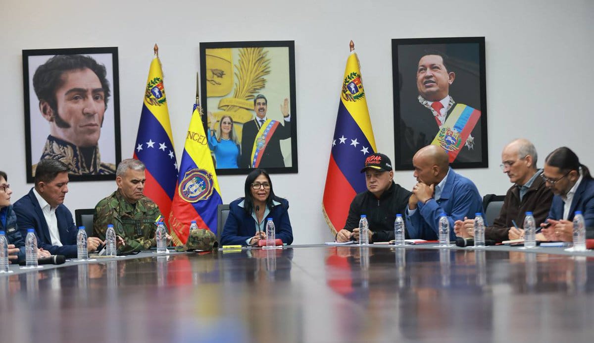 Delcy Rodríguez dirige el ejecutivo venezolano. Foto: @RoiLopezRivas (X)
