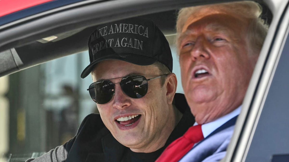 Imagen de archivo de Elon Musk y Donald Trump. Foto: AP