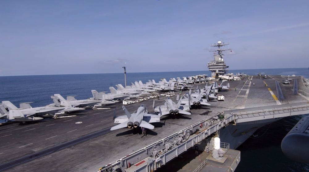 Imagen de archivo del portaaviones USS Abraham Lincoln.