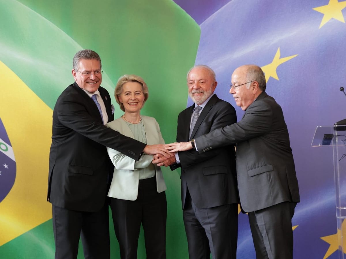 Firma del acuerdo entre la Unión Europea y Mercosur. Foto: @vonderleyen (X)