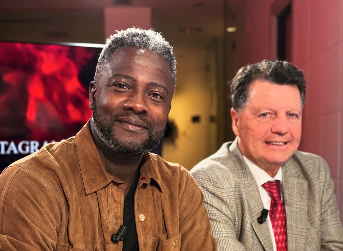Imagen de archivo de Bertrand Ndongo y Alfonso Rojo. Foto: Vía Bertrand Ndongo