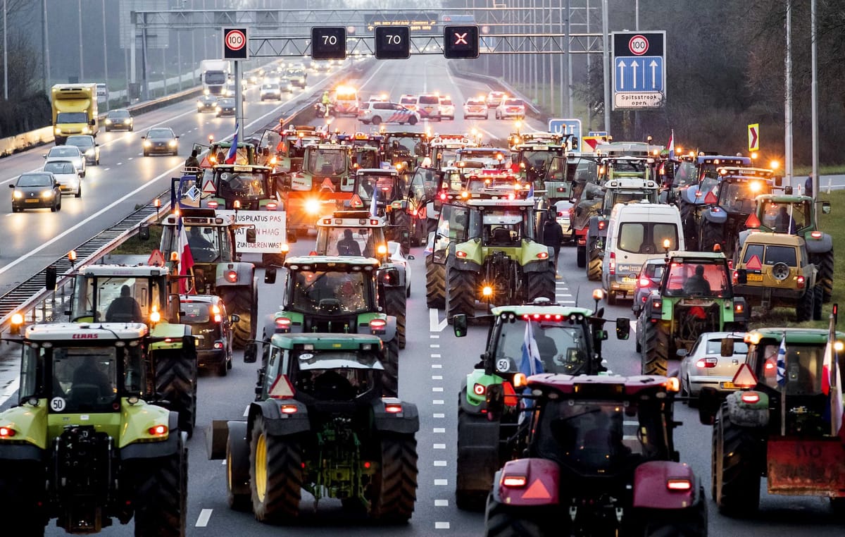 Imagen de archivo una protesta de agricultores. Foto: N/D