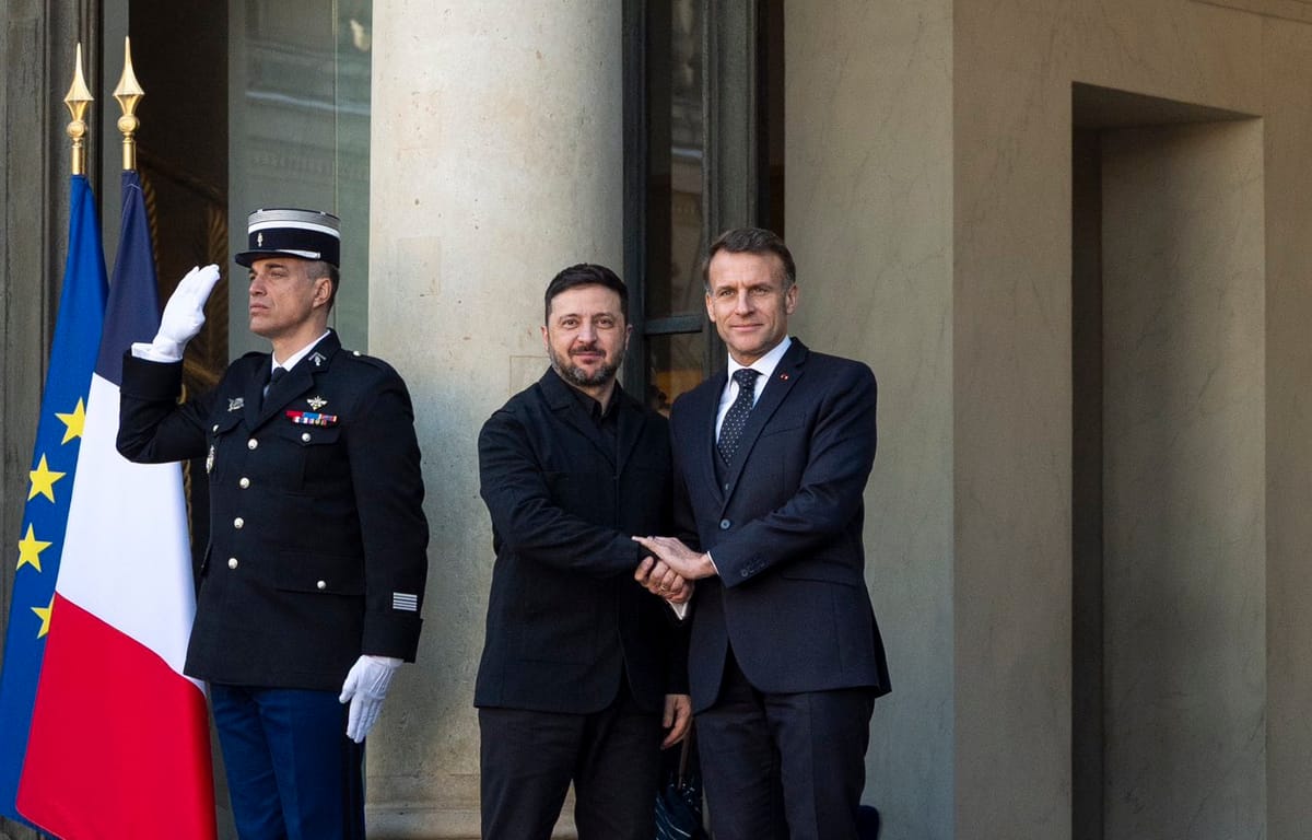 Imagen de archivo de Macron y Zelensky. Foto: Emmanuel Macron (X)