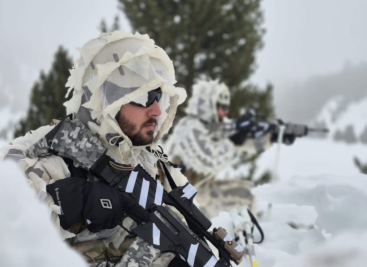 El Regimiento de Infantería de Cazadores de Montaña América nº 66, del Mando de Tropas de Montaña del Ejército de Tierra español en Cerler (Huesca). Foto: Ejército de Tierra
