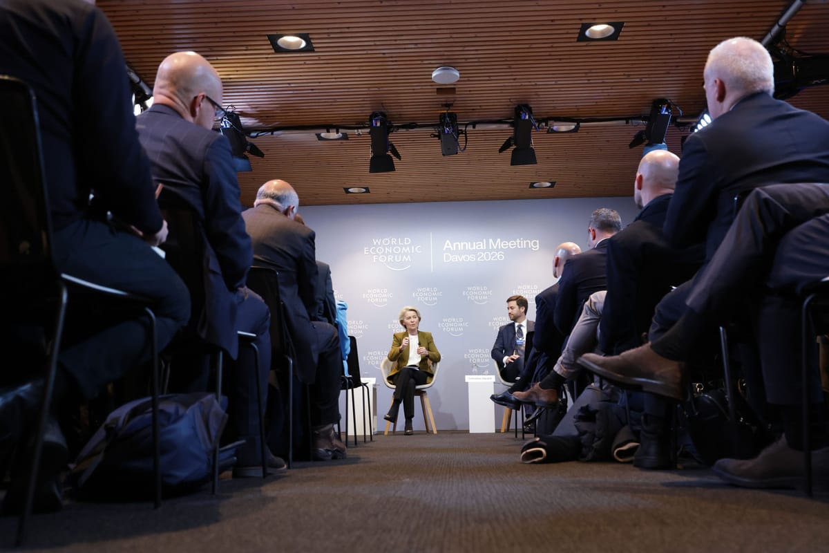 Ursula Von der Leyen en el Foro de Davos. Foto: @vonderleyen (X)
