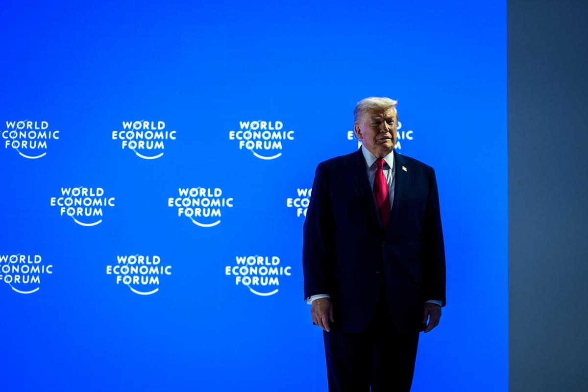 Donald Trump en el Foro de Davos. Foto: The White House