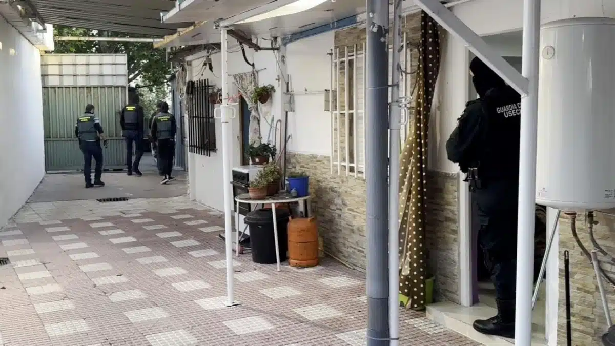 Imagen de archivo de la GC en la Cañada Real. Foto: Guardia Civil