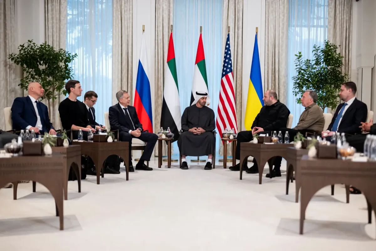 Reunión trilateral entre Rusai, EE.UU. y Ucrania en Emiratos Árabes Unidos. Foto: Reuters