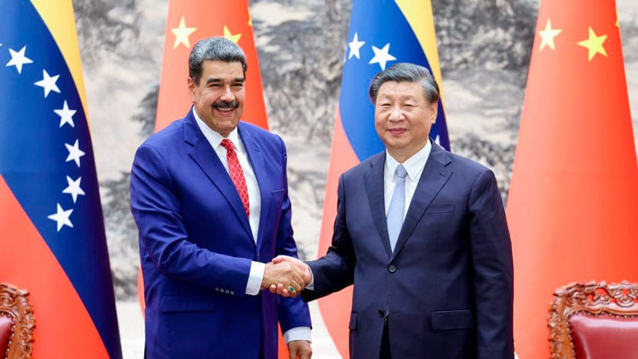 Nicolas Maduro junto a Xi Jinping. Foto: globovision.com