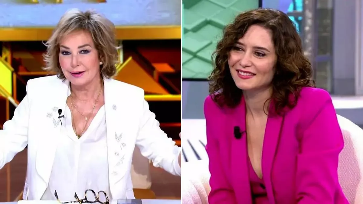 Ana Rosa en 'TardeAR', Isabel Díaz Ayuso en 'El programa de AR' Foto: Telecinco