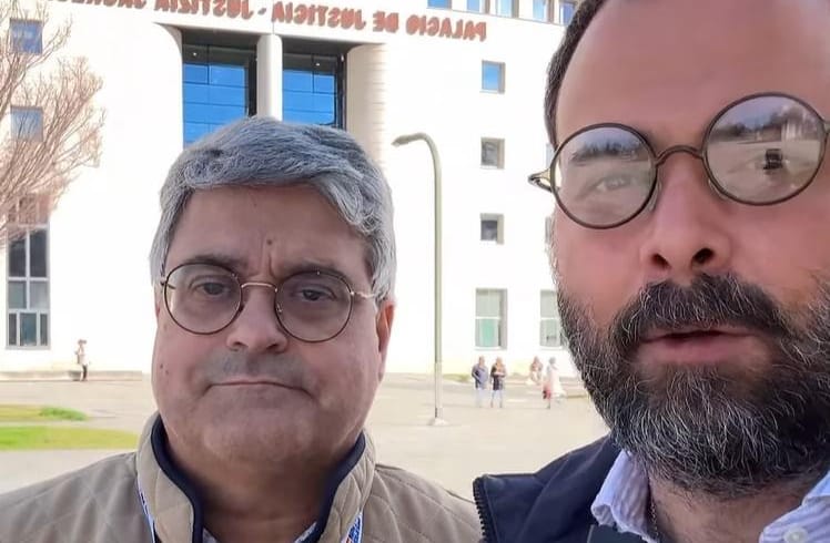 Fotograma del Vox Navarra en Instagram, anunciando la denuncia contra IAS. Foto: Vox Navarra