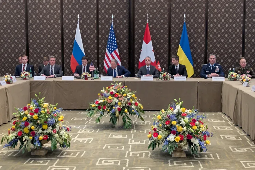 Conversaciones de Ginebra entre Rusia, EE.UU. y Ucrania. Foto: Ukrainian National Security and Defense Council press office.