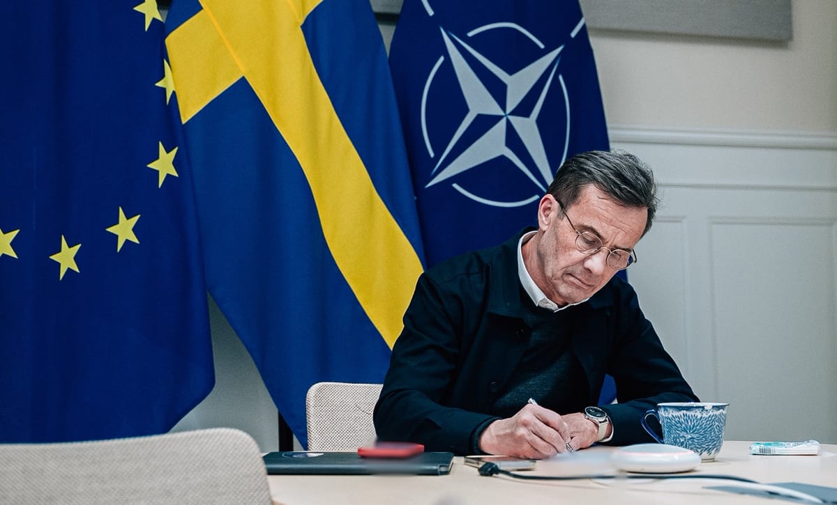 Ulf Kristersson, primer ministro de Suecia. Foto: @SwedishPM (X)
