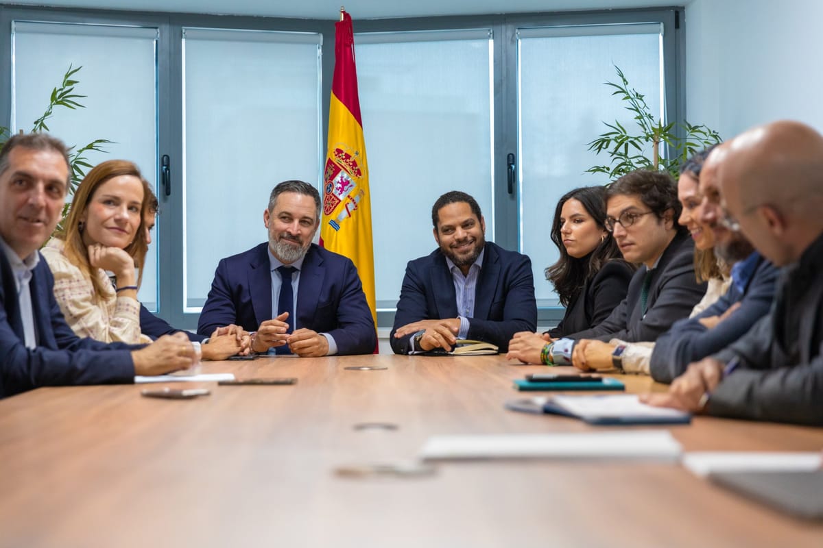 Imagen de archivo de los líderes de Vox. Foto: Vox