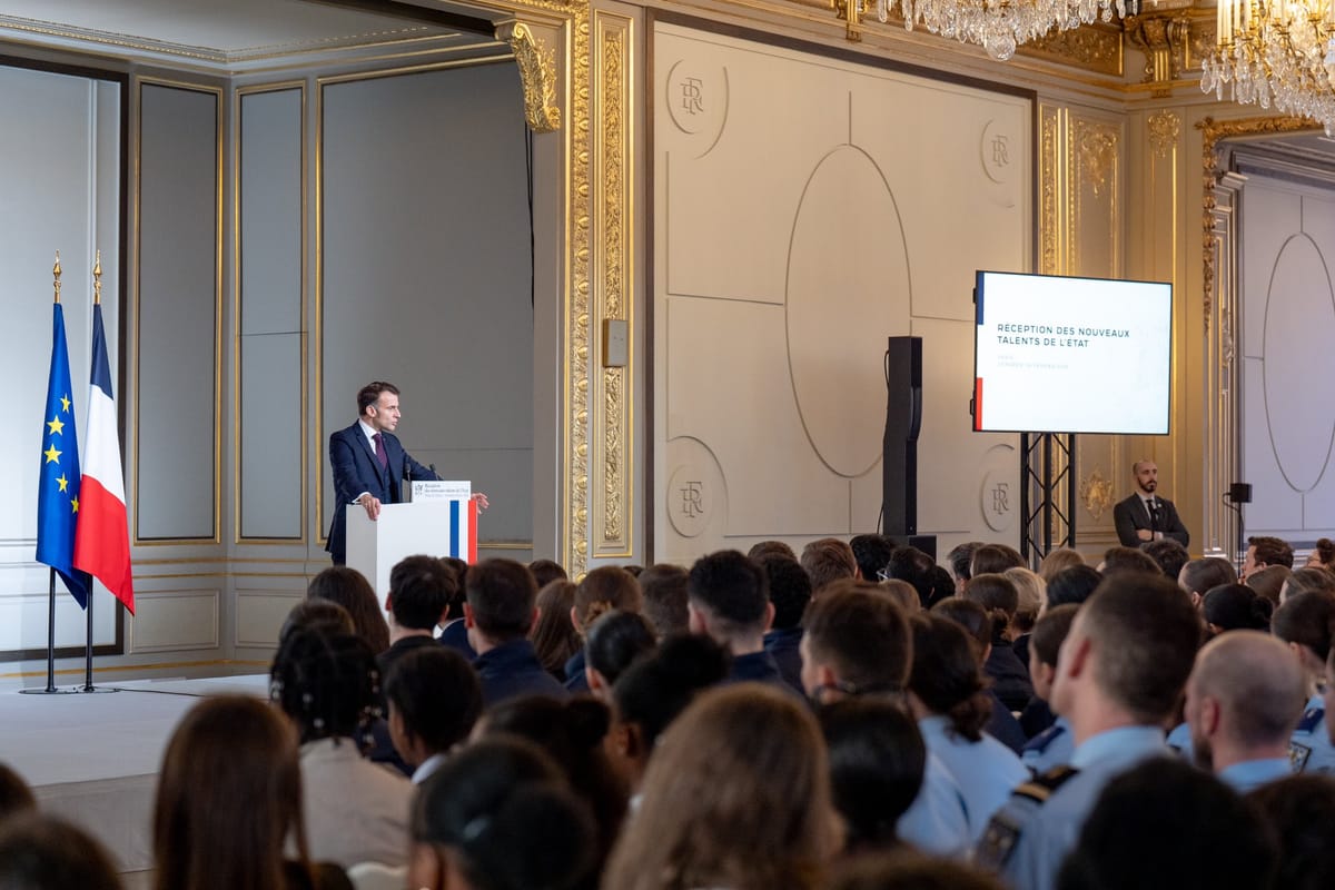 Imagen de archivo de Emmanuel Macron en un acto público. Foto: @EmmanuelMacron (X)