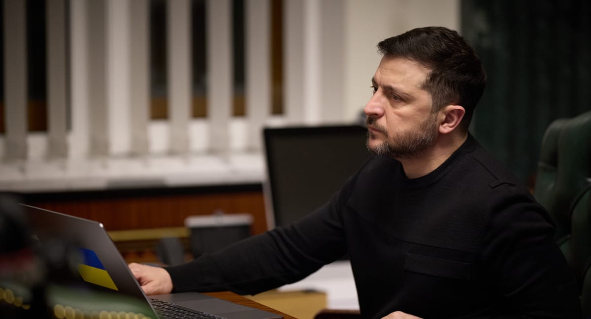 Imagen de archivo de Volodimir Zelensky, presidente en funciones de Ucrania. Foto: @ZelenskyyUa (X)