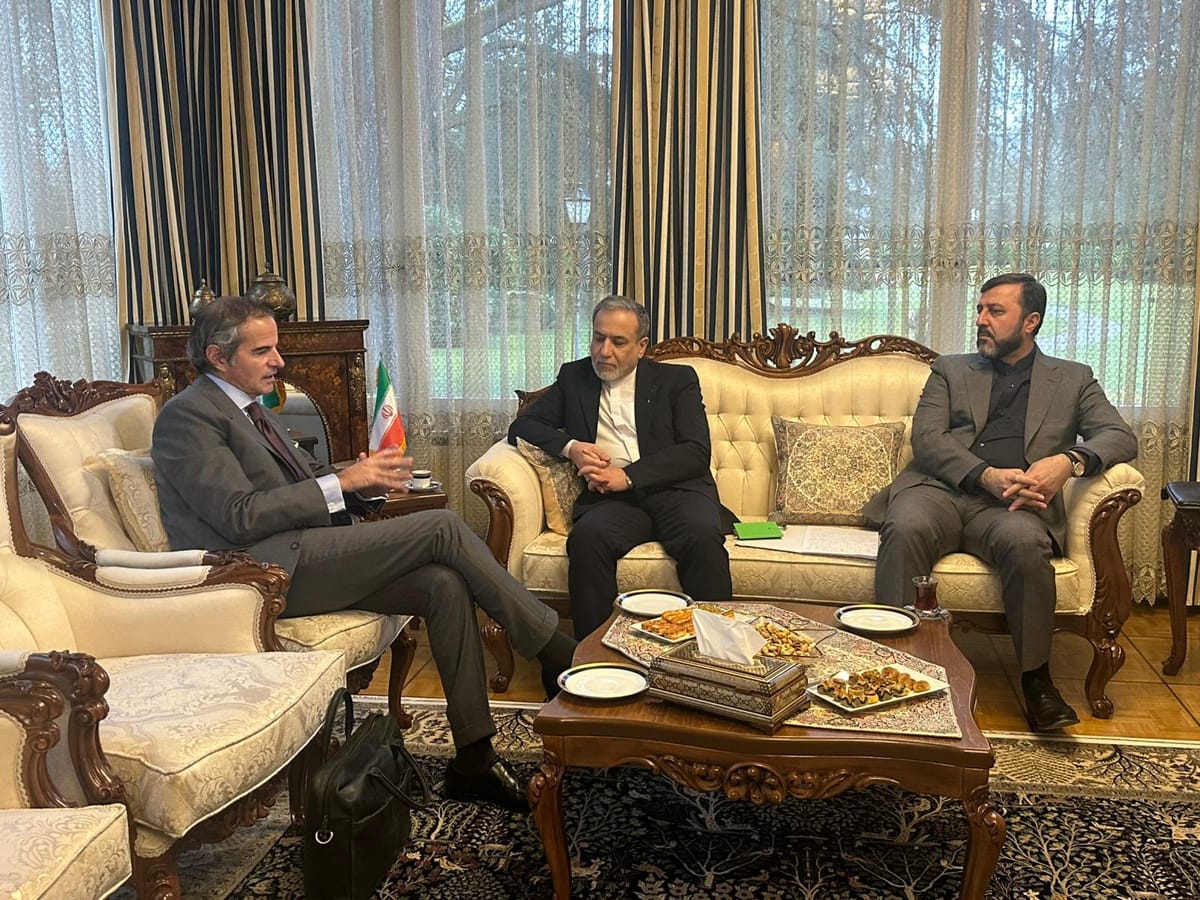 Reunión entre Irán y la OIEA en Suiza. Foto: @rafaelmgrossi (X)