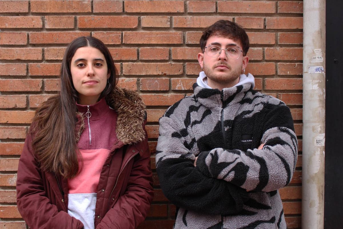 Alba y Alex, militantes del Movimiento Socialista en Castilla y León.