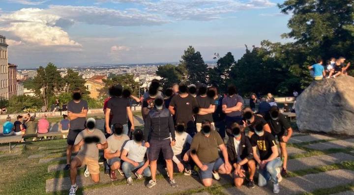 Grupos fascistas en Lyon. Foto: StreetPress