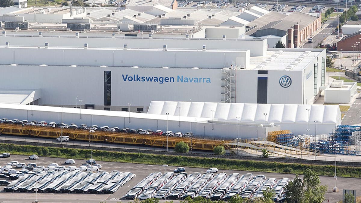 Imagen de archivo de la planta de Volkswagen Navarra. Foto: N/D