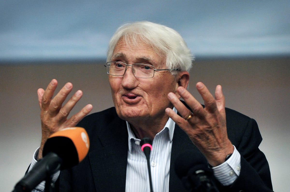 Imagen de archivo de Jürgen Habermas en 2013. Foto: Agence France-Presse