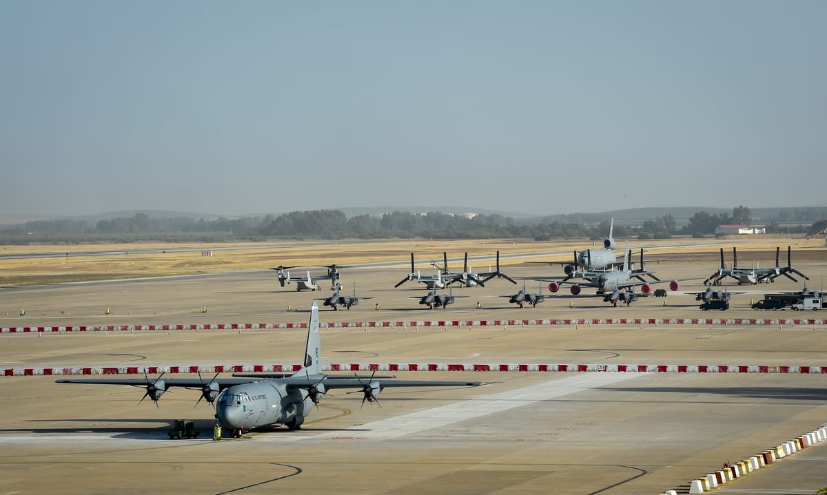 Imagen de archivo de la base aérea estadounidense de Morón de la Frontera (Sevilla). Foto: vamosarema.com