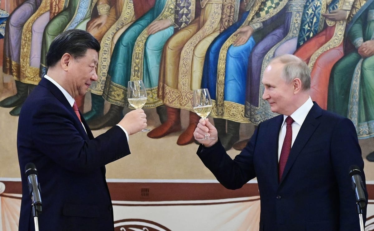 Imagen de archivo de Xi Jinping y Vladimir Putin en 2023. Foto: Pavel Byrkin—Sputnik/AFP/Getty Images