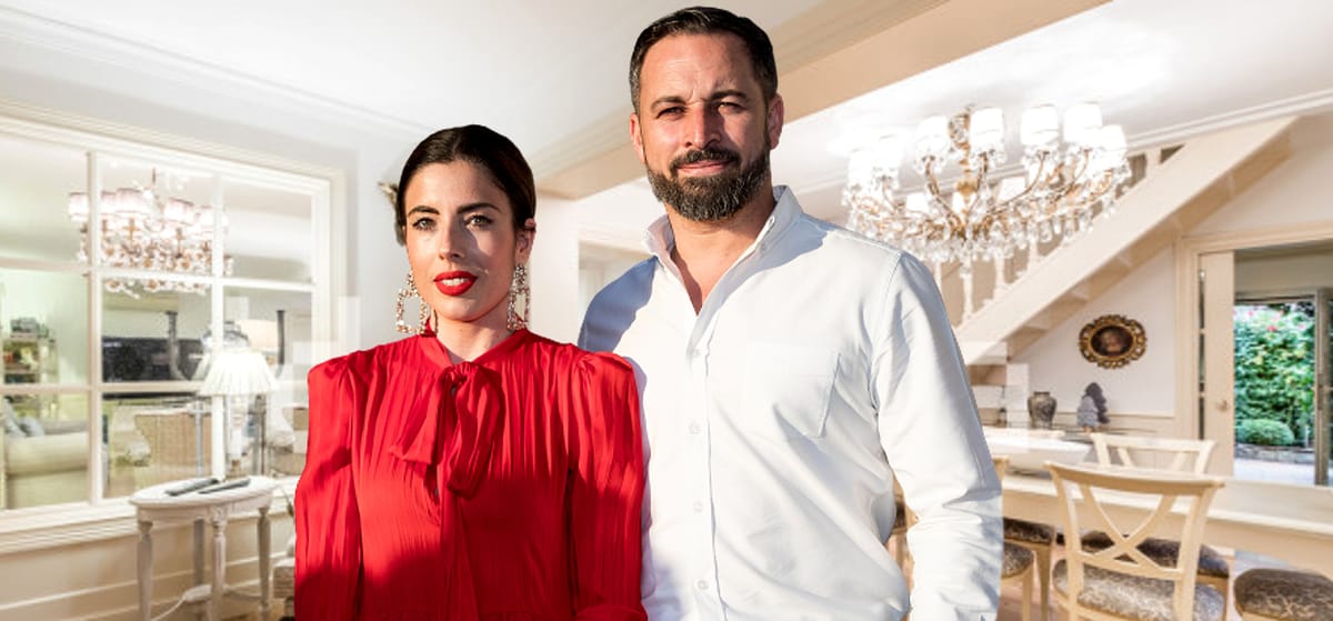 Lidia Bedman y Santiago Abascal, en su chalet. Foto: El Español