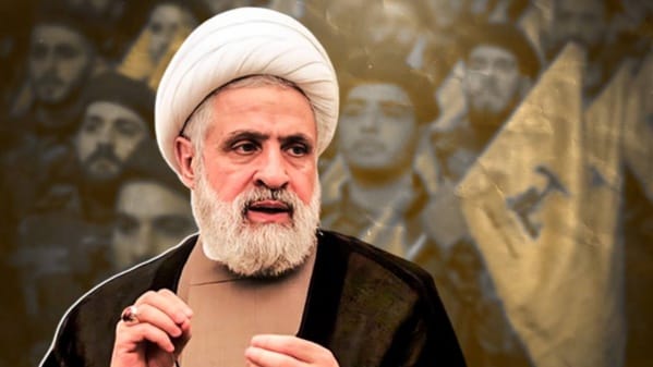 Imagen de archivo de Naim Qassem, secretario general de Hezbollah. Ilustración: N/D